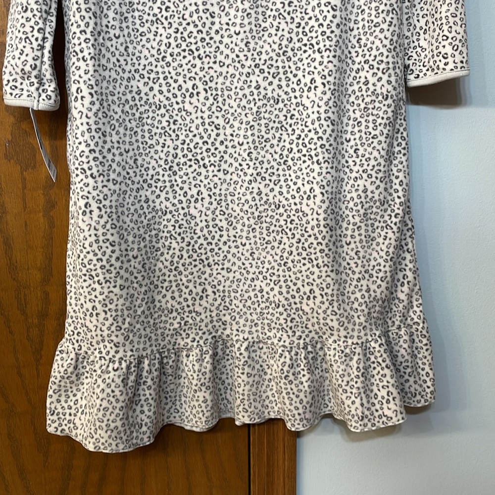 CARTER'S NWT Girls Size 8-10 Leopard Fleece Nightgown Animal Print Long Sleeve - Picture 11 of 12